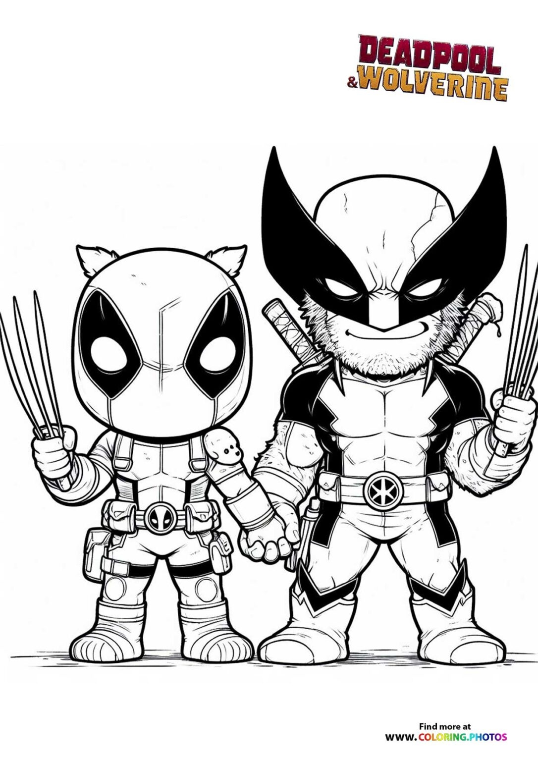 Deadpool Wolverine Coloring Pages For Kids Free Print Or Download