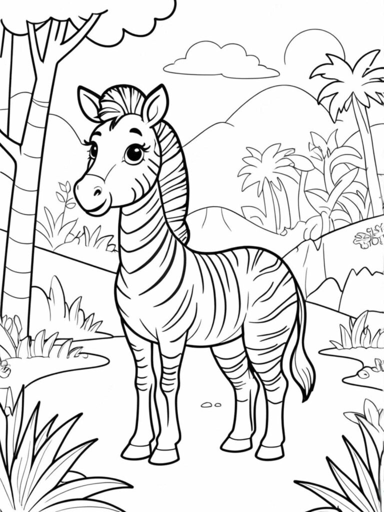 Delightful Zebra Coloring Pages For Creative Minds 