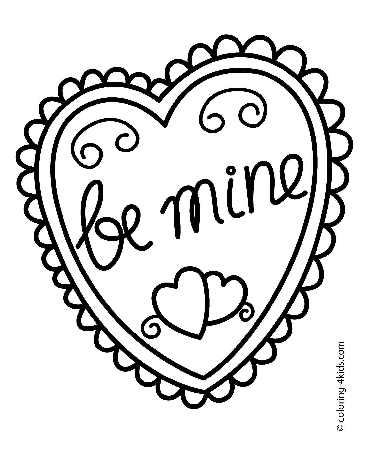 coloring pages heart