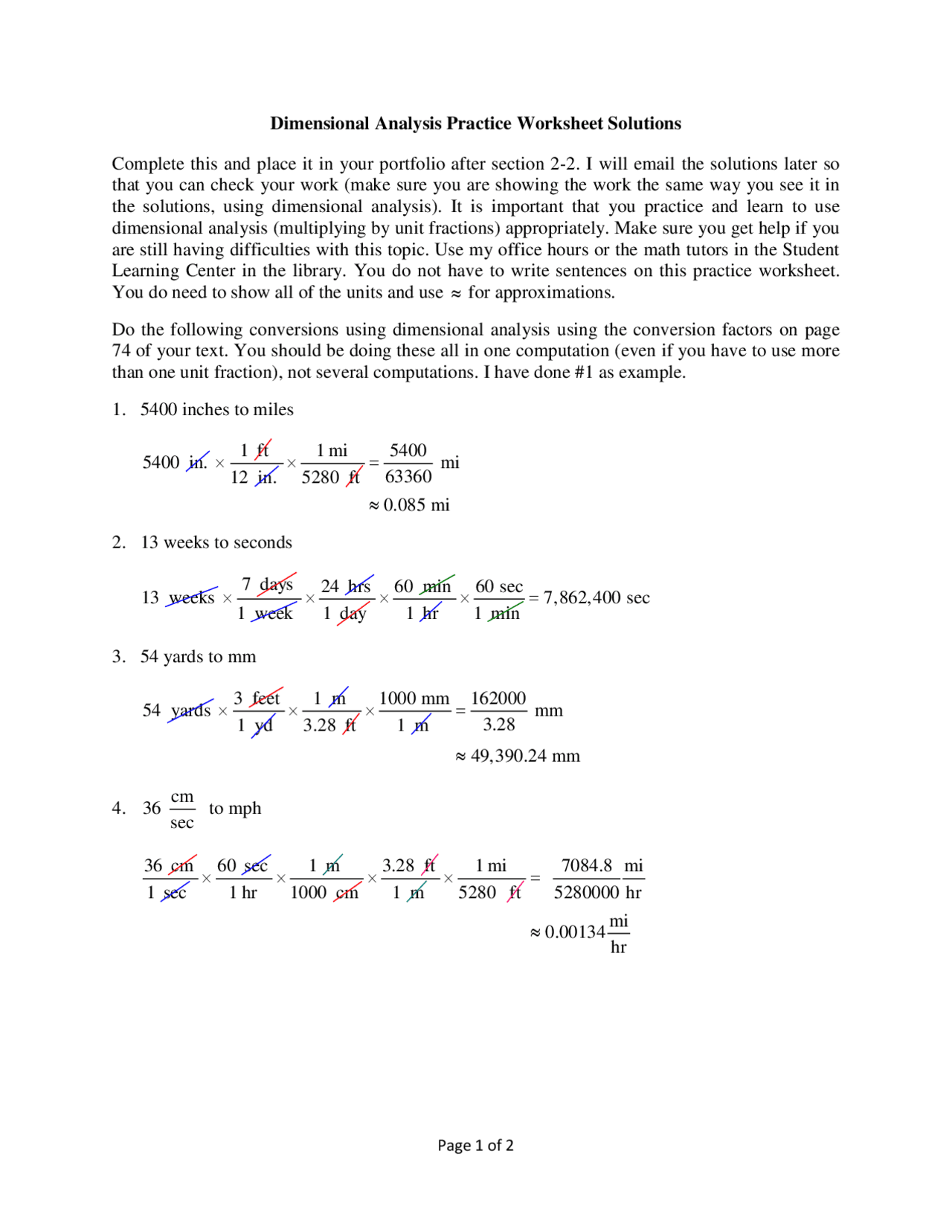dimensional analysis worksheet dimensional analysis worksheet