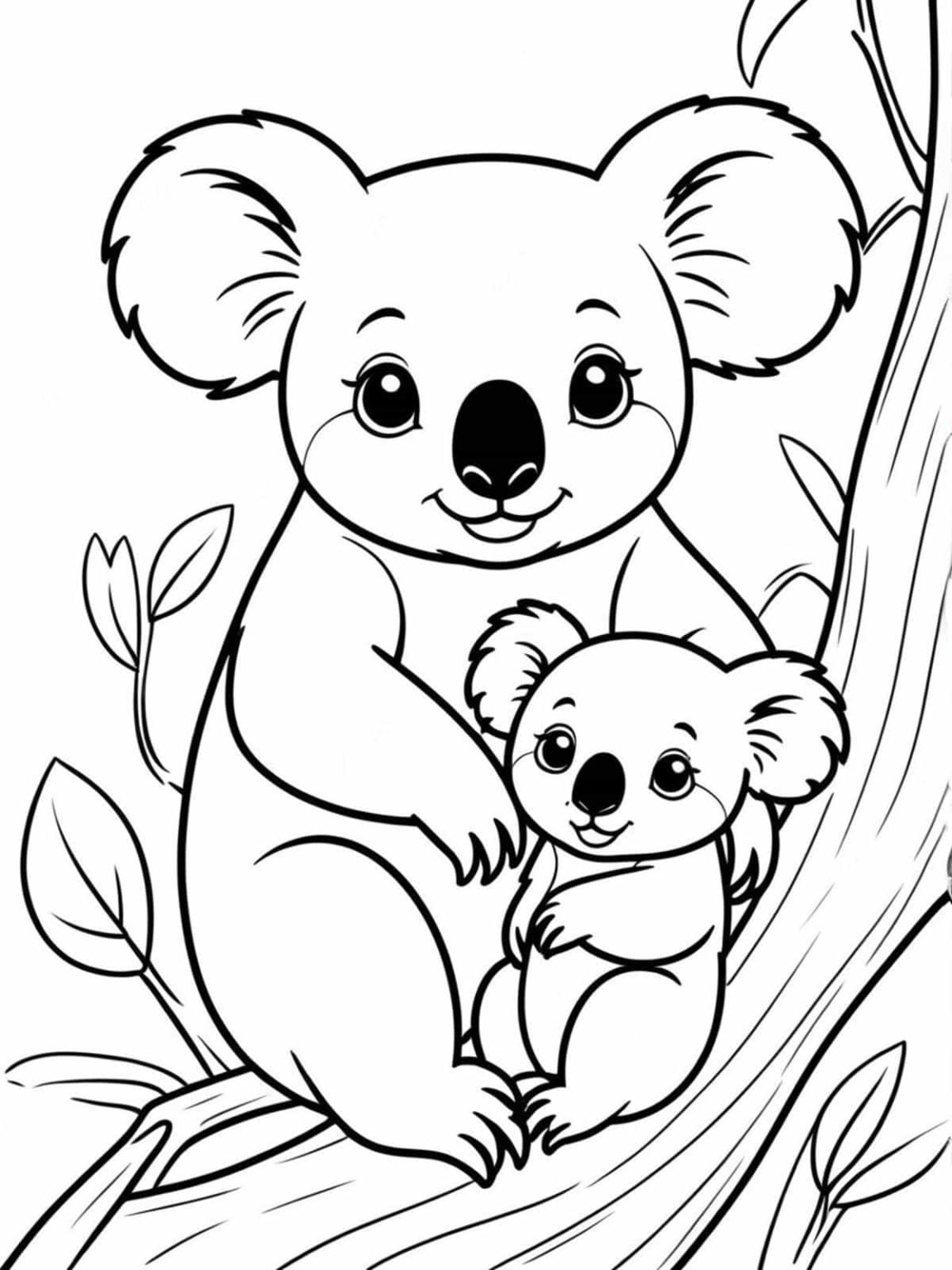 Discover 33 Koala Coloring Pages To Print Coloringpagesforkids