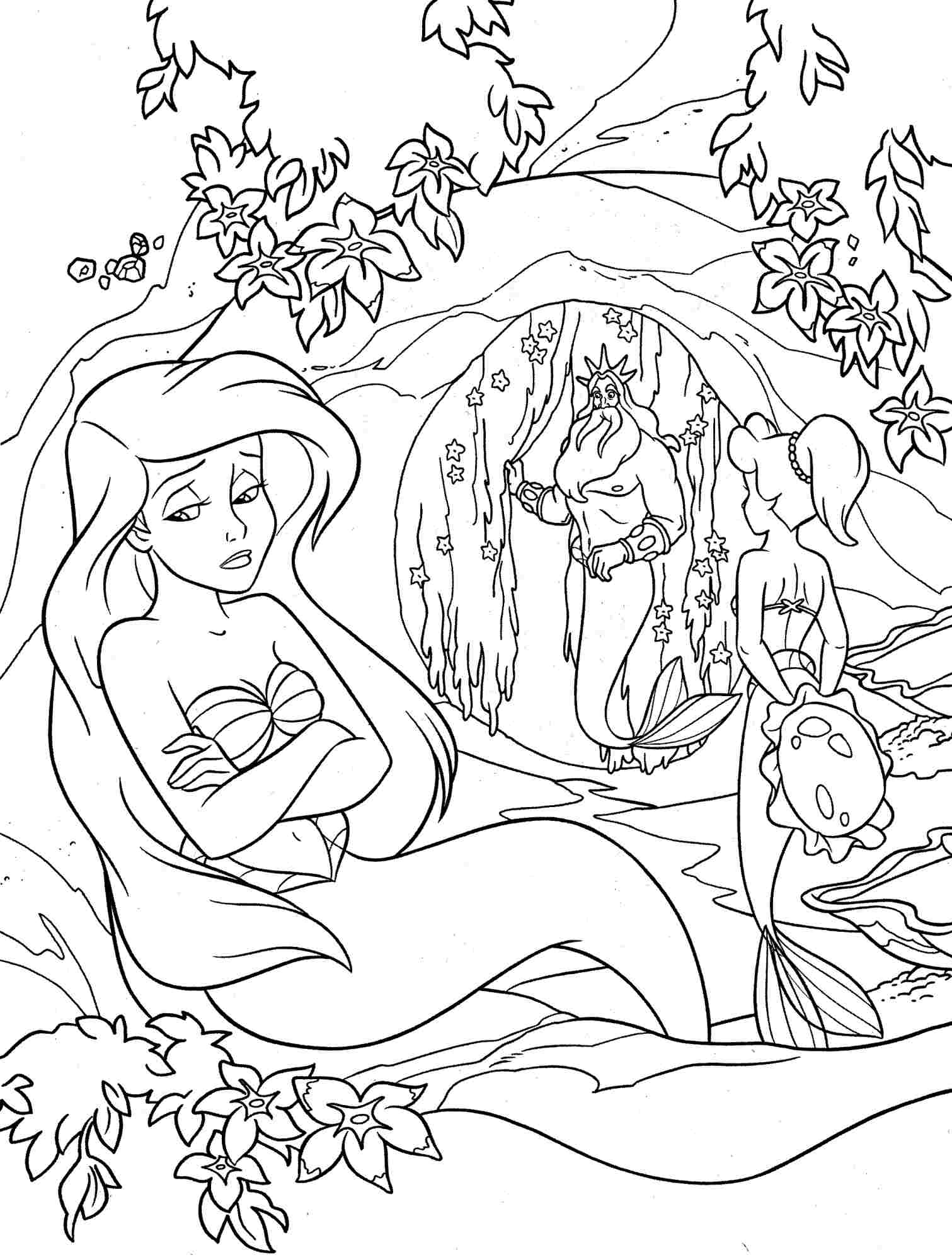 Disney Little Mermaid Coloring Pages At GetColorings Free 