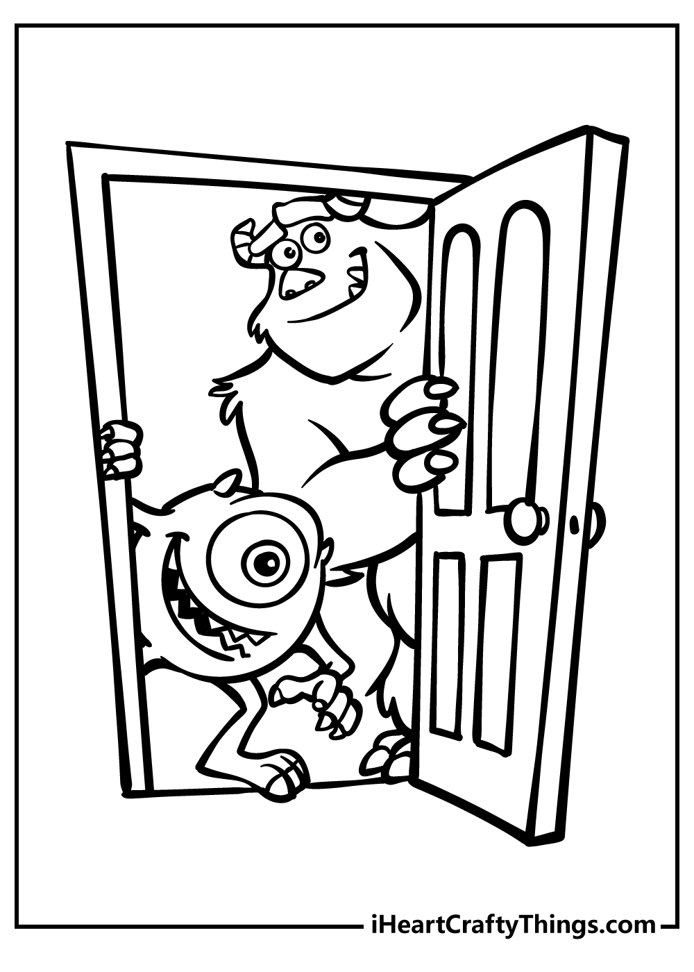 Disney Monsters Inc Coloring Pages 2025 