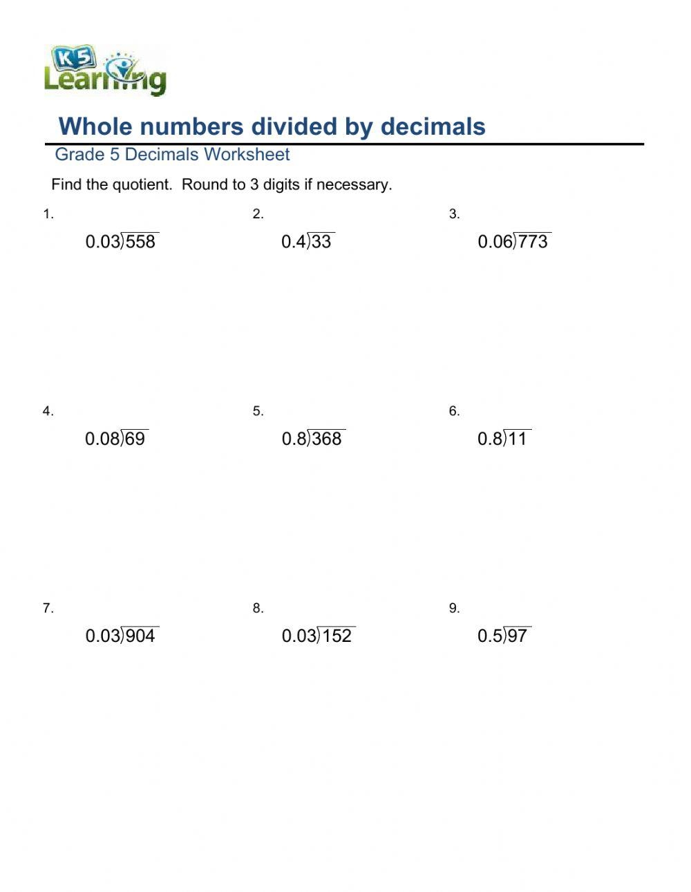 dividing fractions by whole numbers worksheet dividing fractions by whole numbers worksheet