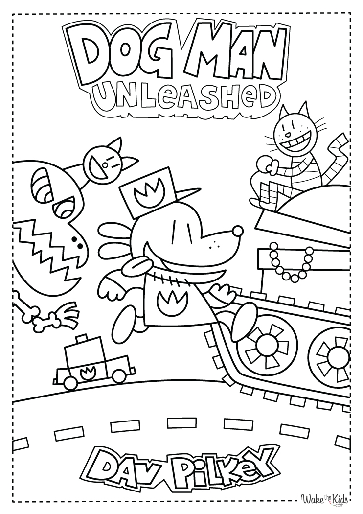 Dog Man Coloring Pages Free Printable PDFs WakeTheKids Dog Man Coloring Pages Free Printable PDFs WakeTheKids