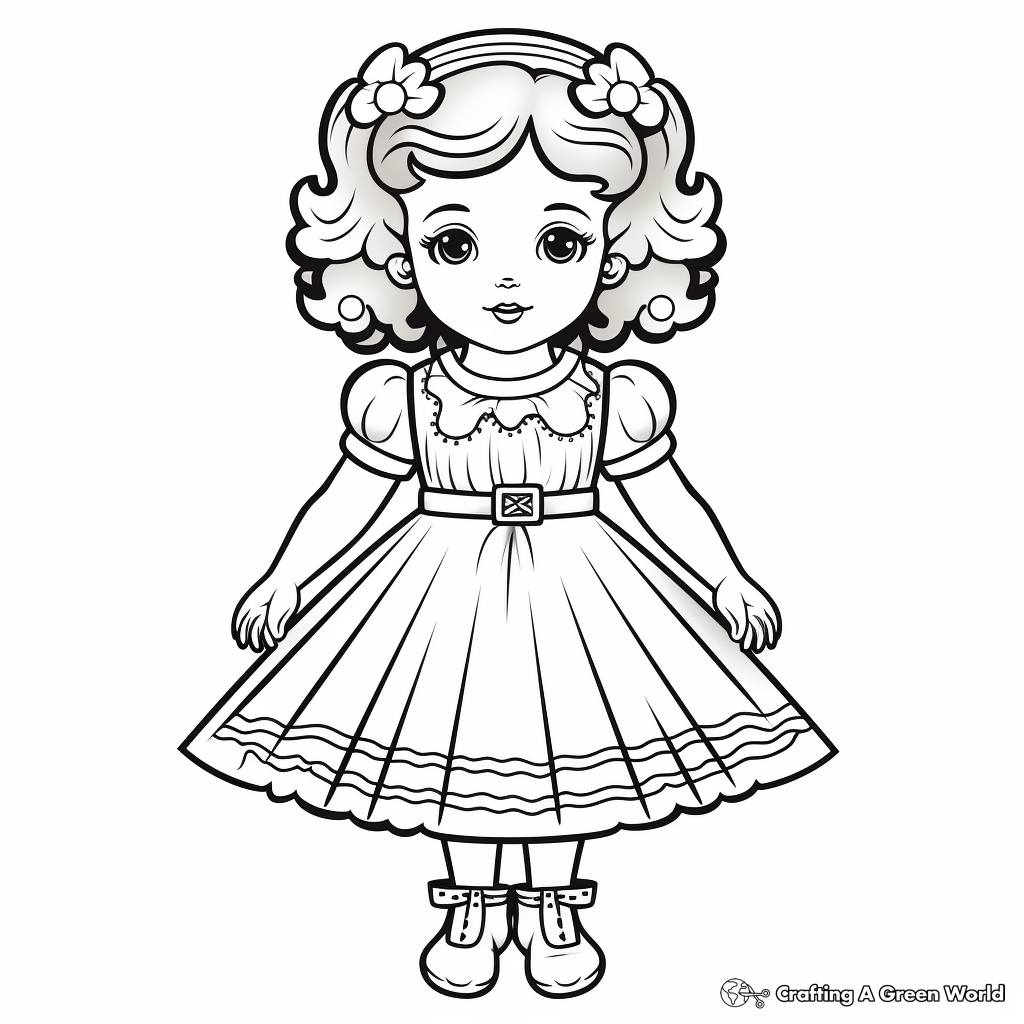 Doll Coloring Pages Doll Coloring Pages