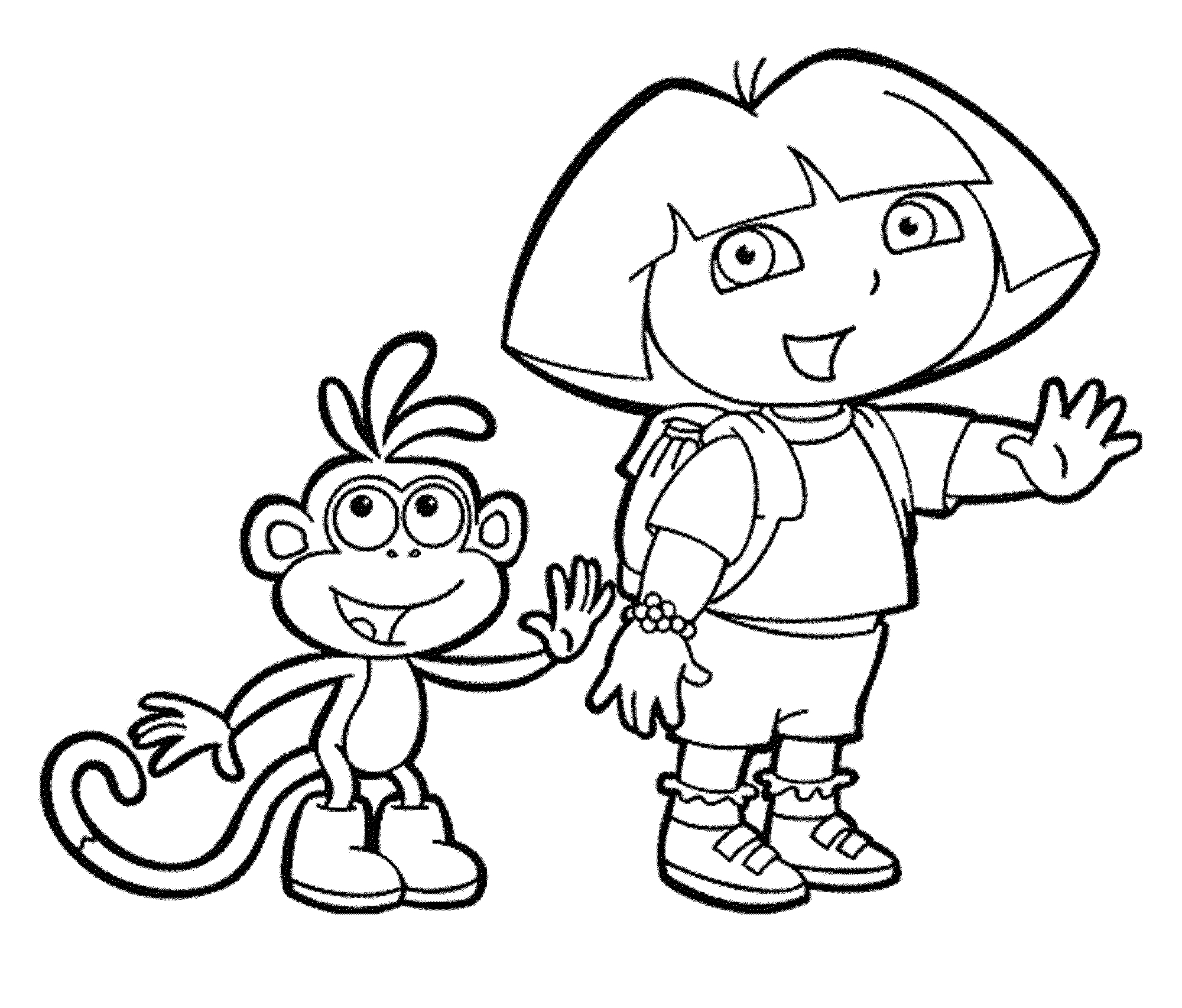 Dora The Explorer Coloring Pages To Print At GetColorings Free 