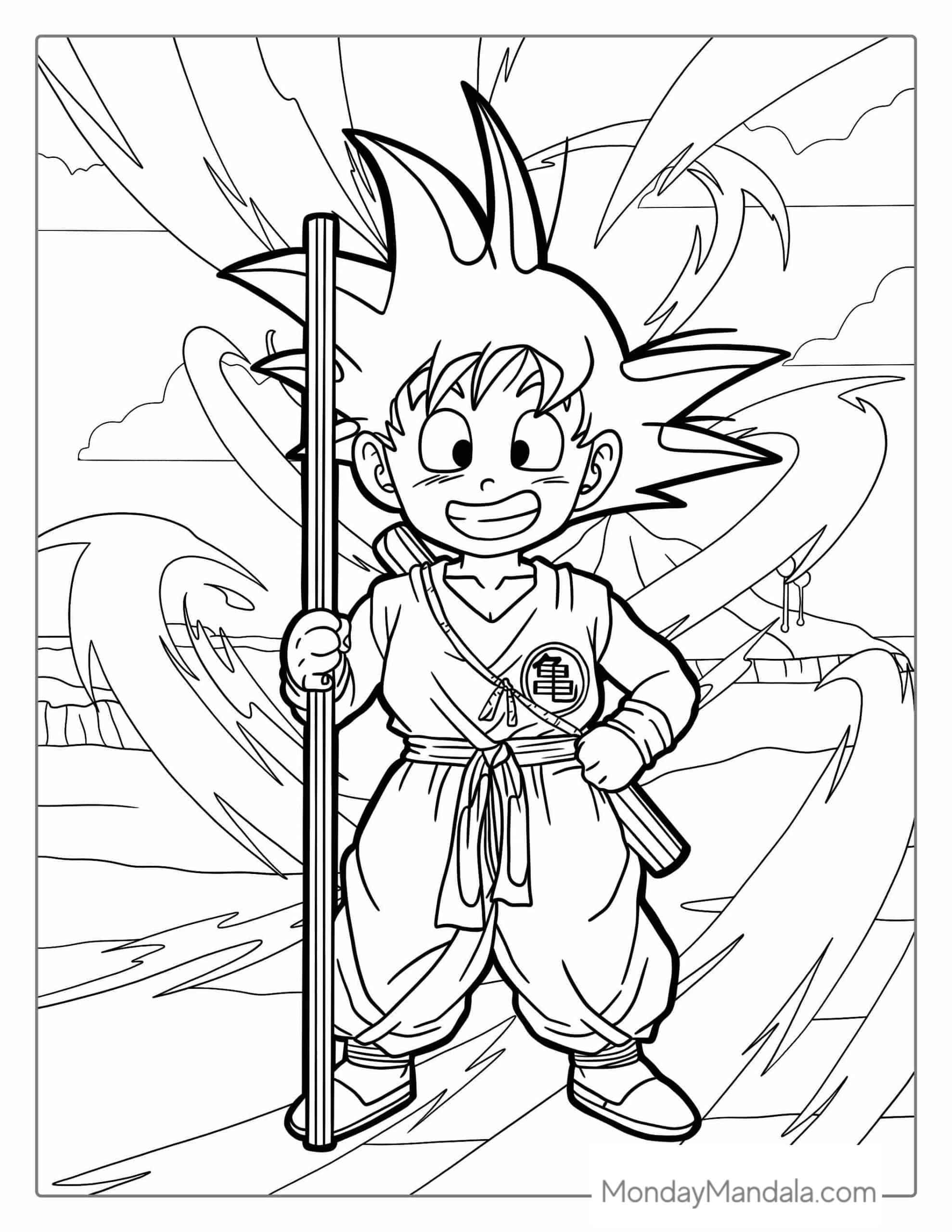 dragon ball coloring pages