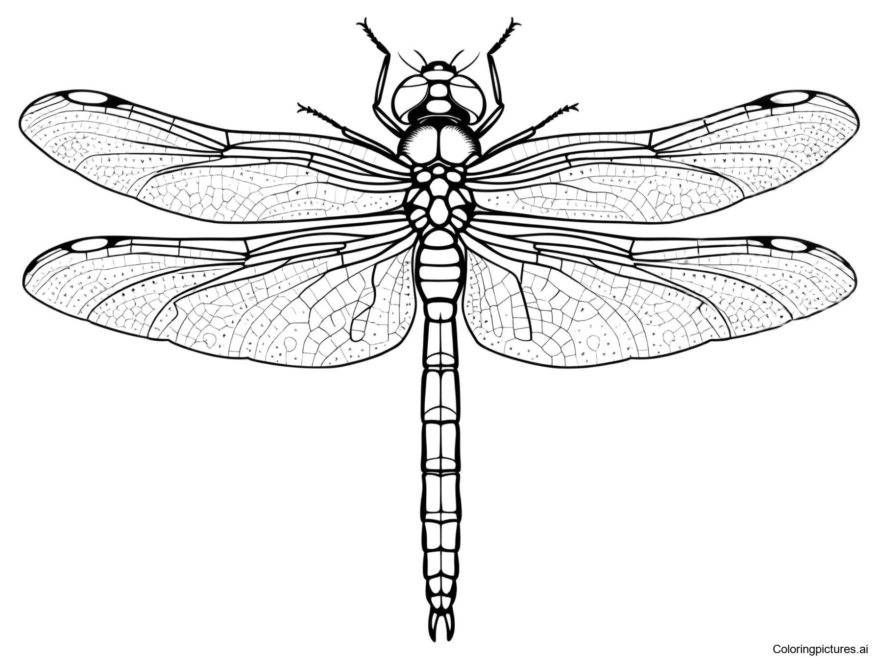 Dragonfly Free Printable Coloring Page
