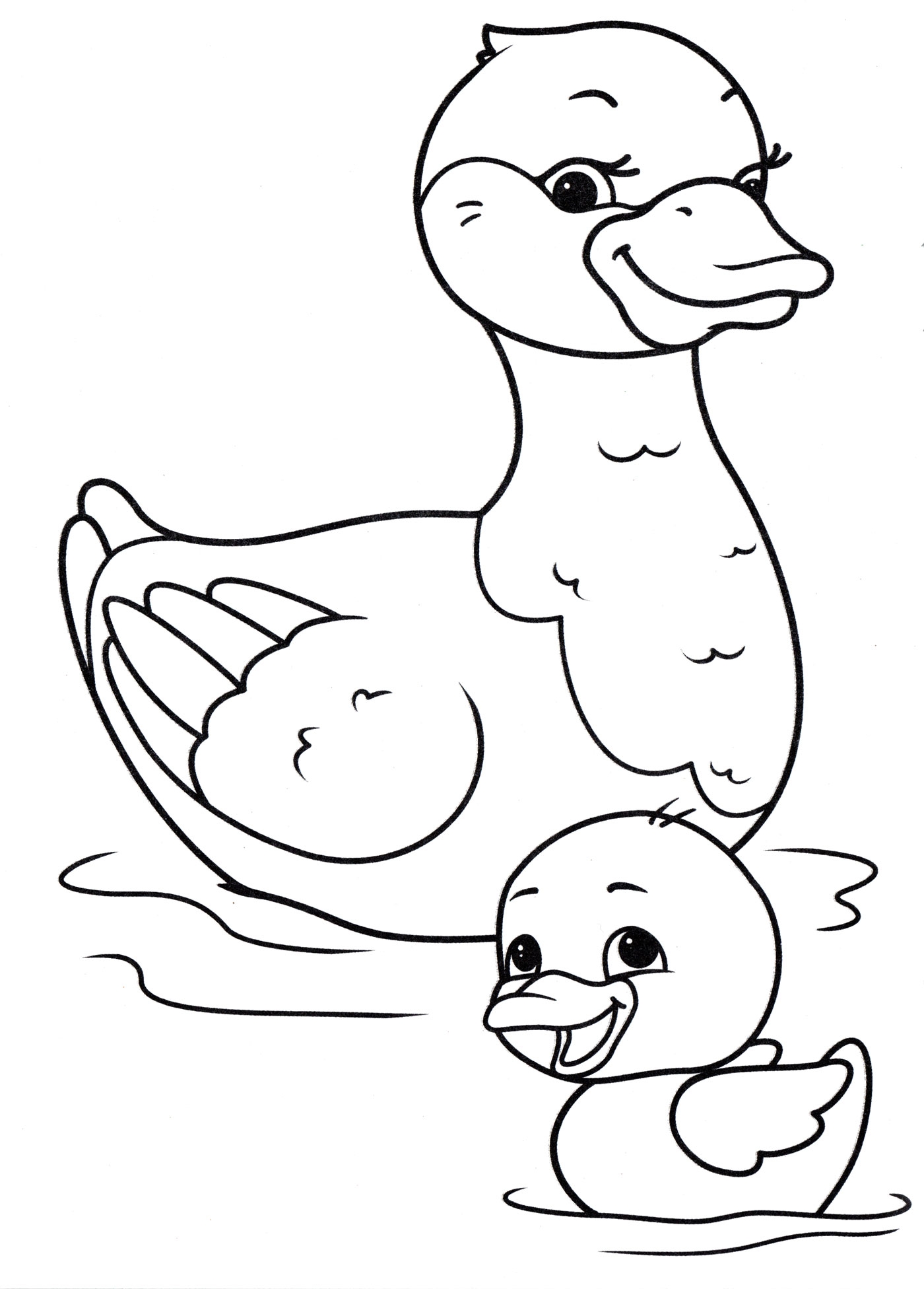 Duckling Coloring Pages To Download And Print For Free