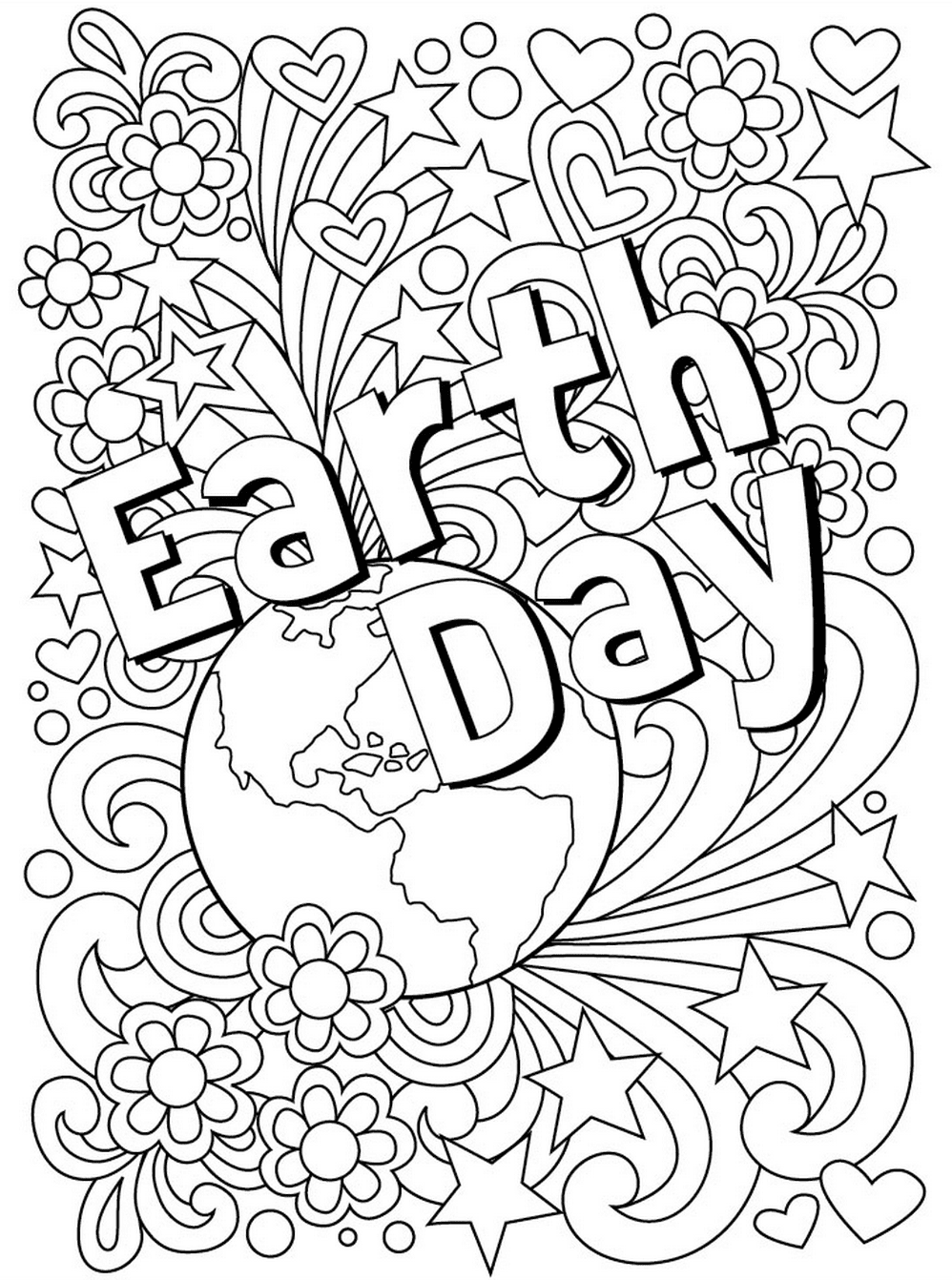 Earth Day Coloring Page Fun Way To Celebrate