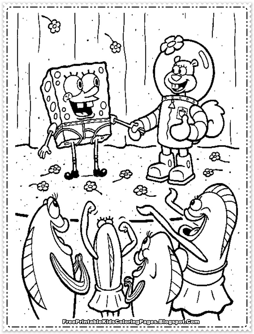 spongebob coloring pages