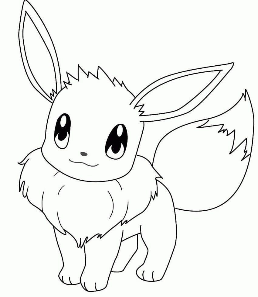 Eevee Coloring Page