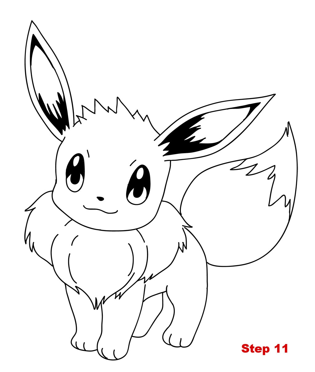 Eevee Coloring Pages To Download And Print For Free