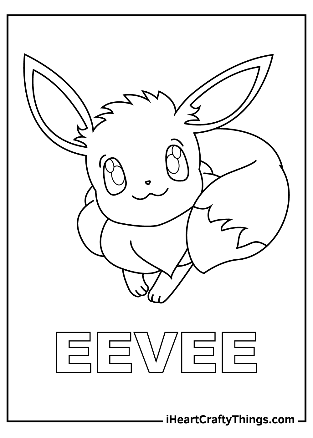 Eevee Pokemon Coloring Pages