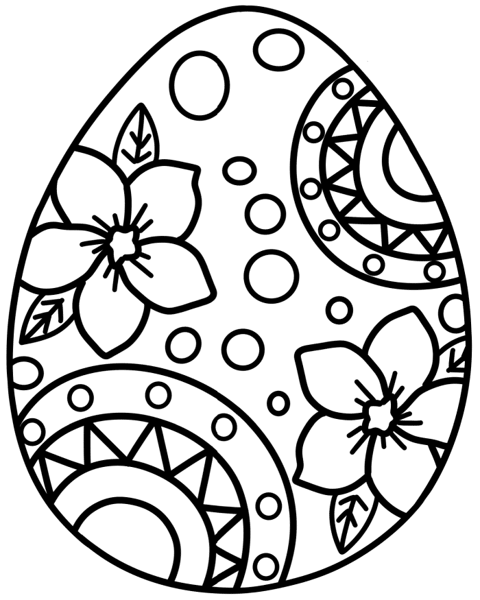 Egg Coloring Pages Egg Coloring Pages