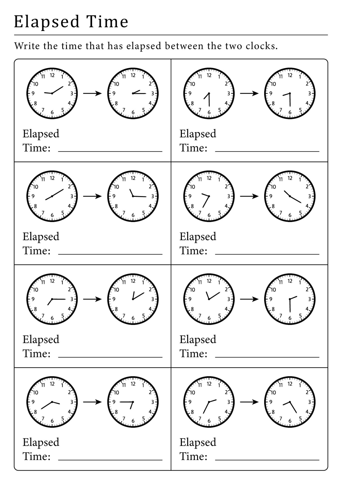 Elapsed Time Worksheets Lesson Plans Activities Guided Math Workshop Elapsed Time Worksheets Lesson Plans Activities Guided Math Workshop