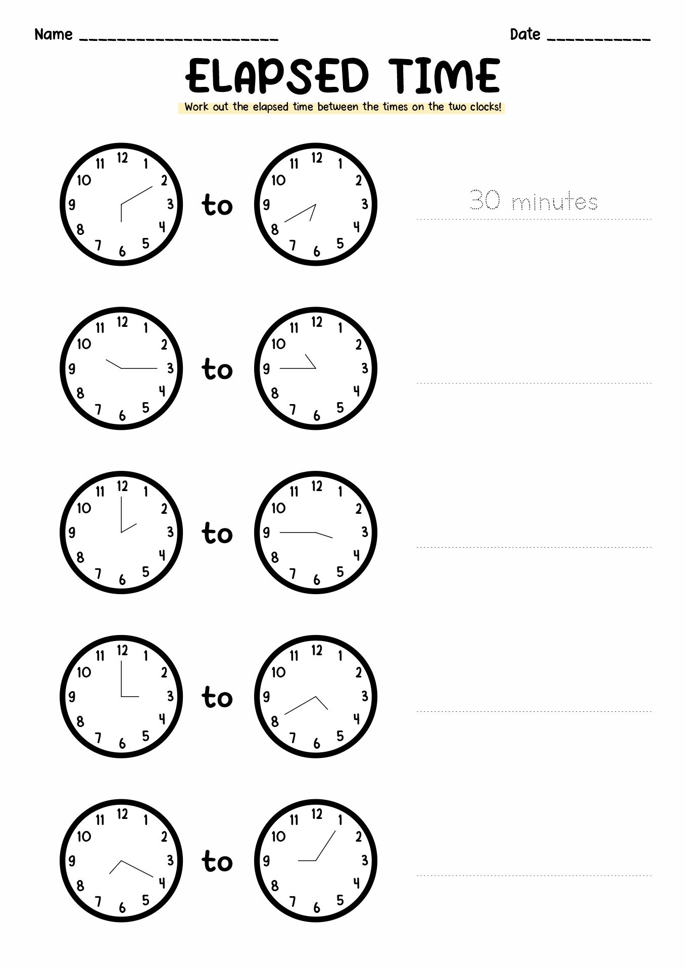 Elapsed Time Worksheets Planner Hexagon Elapsed Time Worksheets Planner Hexagon