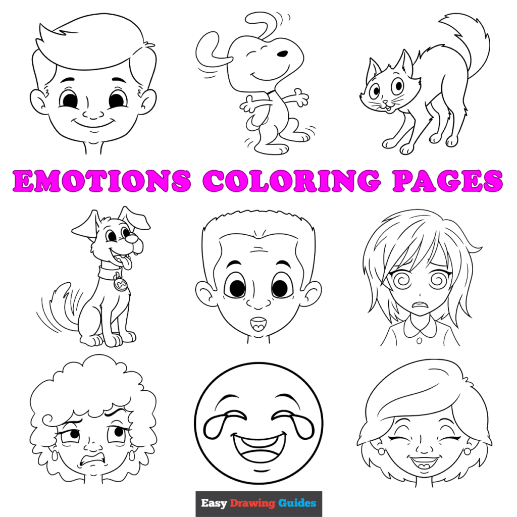 Emotions Coloring Pages To Download And Print Sketch Coloring Page