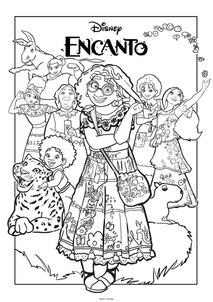 encanto coloring pages