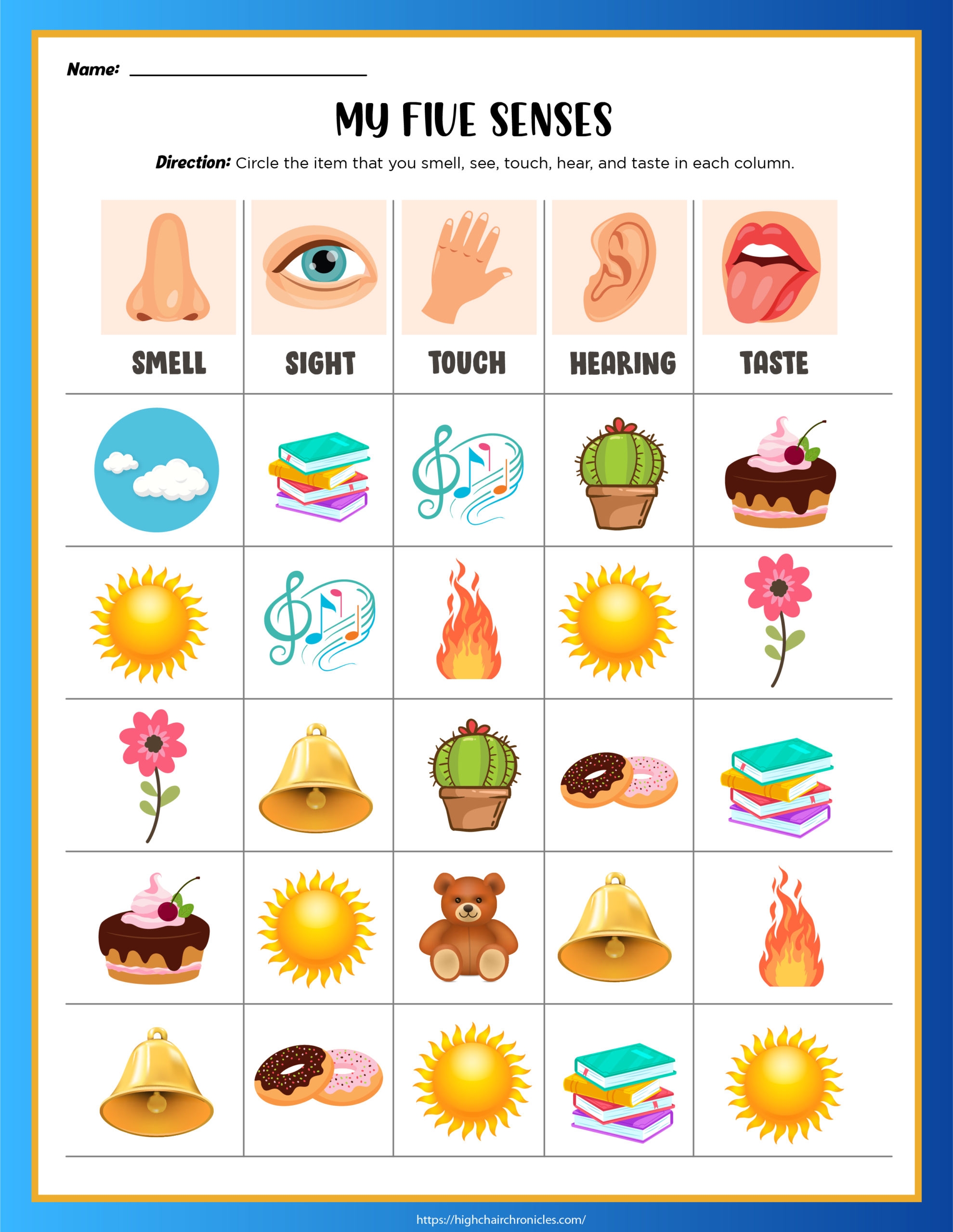 Engage The Senses Interactive Worksheets For Exploring The Five Senses Engage The Senses Interactive Worksheets For Exploring The Five Senses