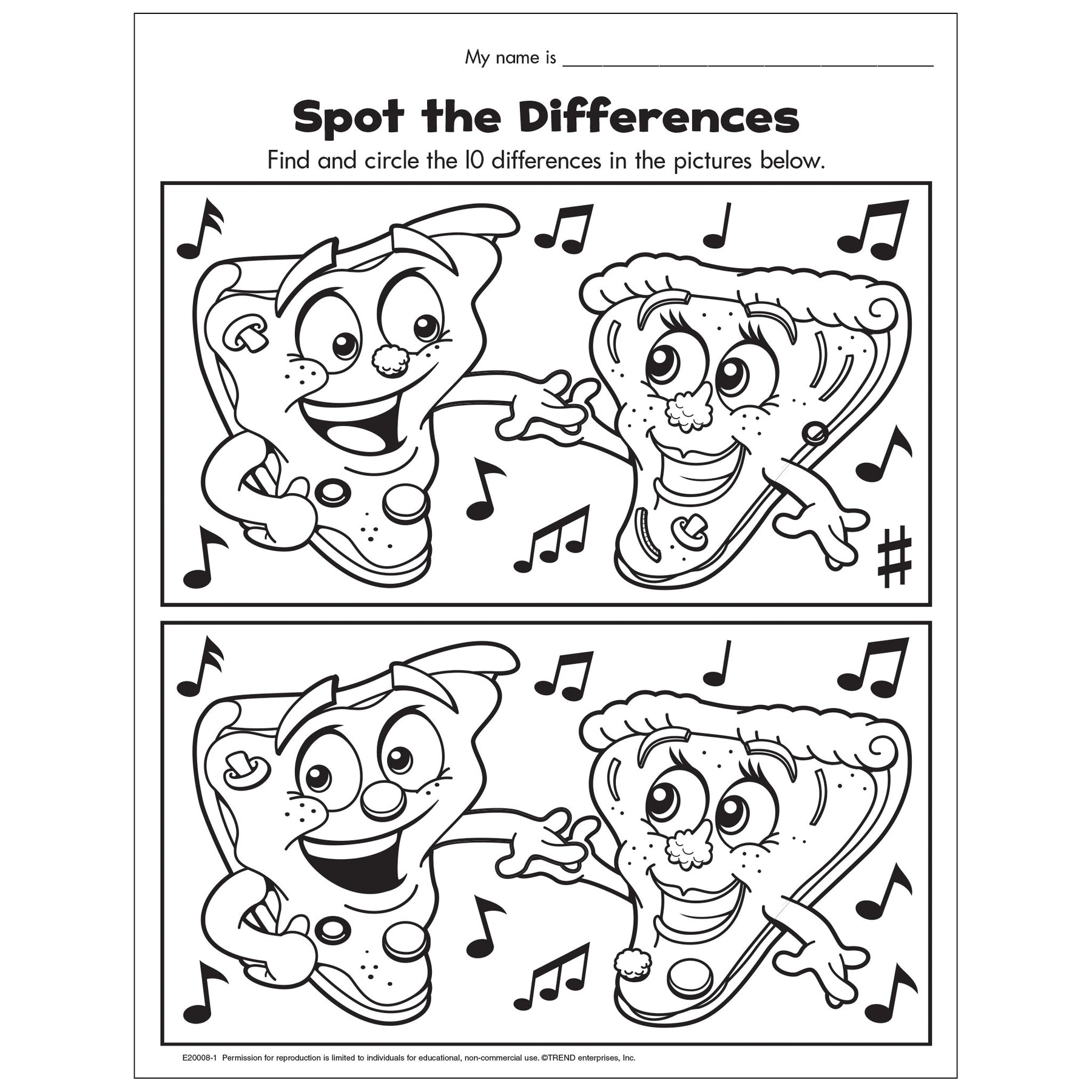 Engaging Spot The Difference Worksheets For Fun Learning Printable 