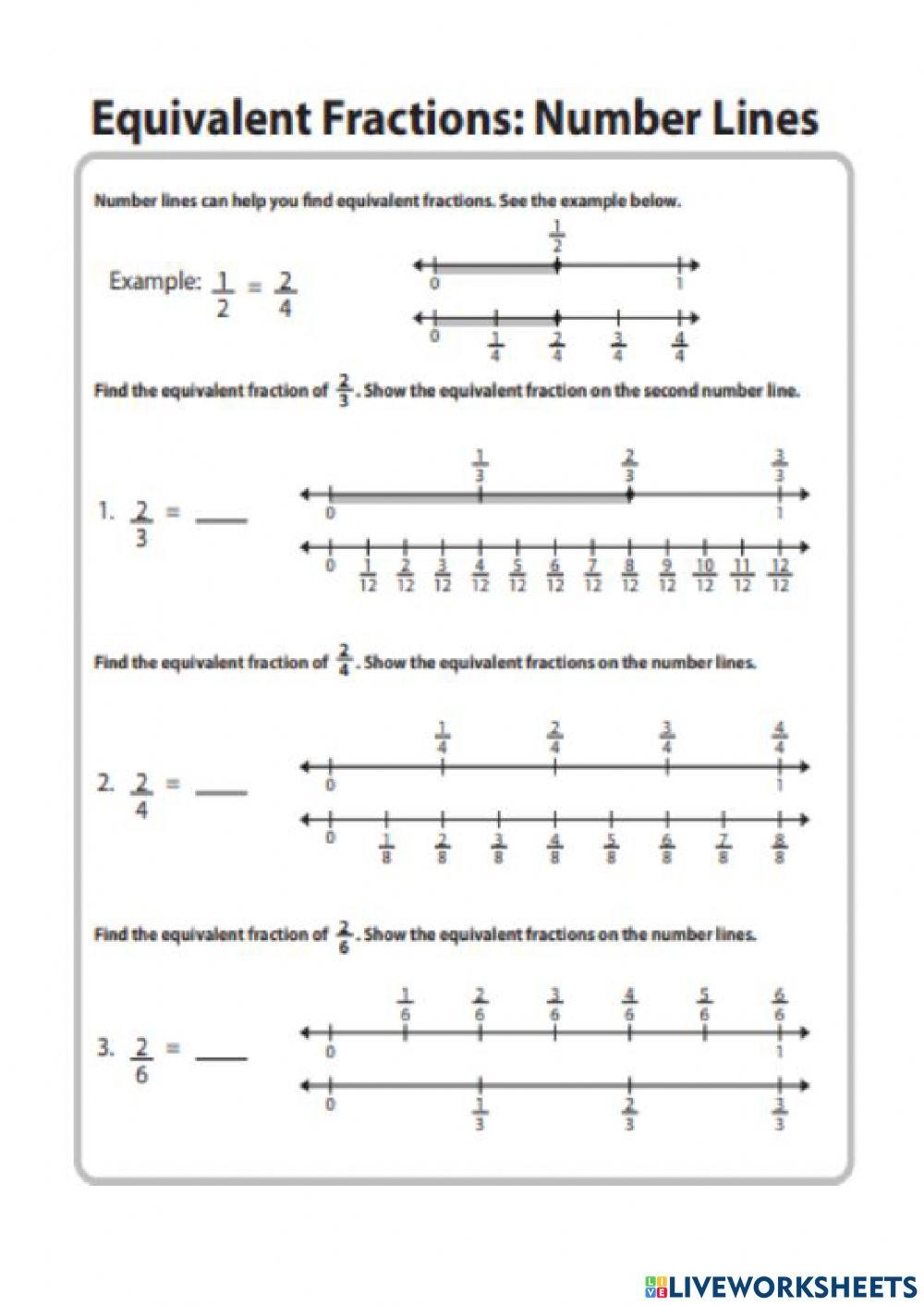 Equivalent Fractions With Number Line Worksheet Worksheets Library Equivalent Fractions With Number Line Worksheet Worksheets Library
