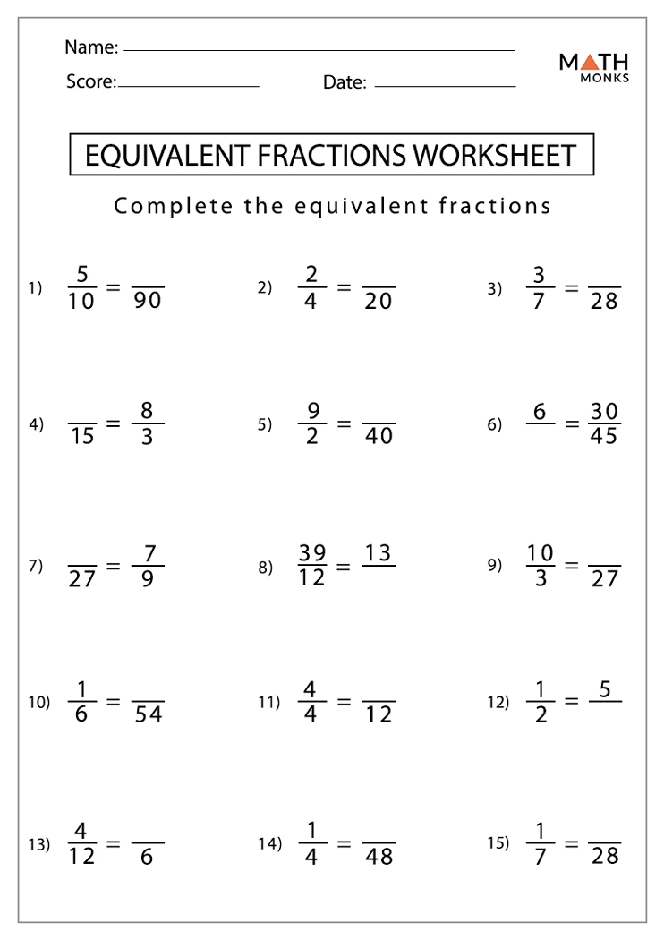 Equivalent Fractions Worksheets Math Monks Worksheets Library Equivalent Fractions Worksheets Math Monks Worksheets Library