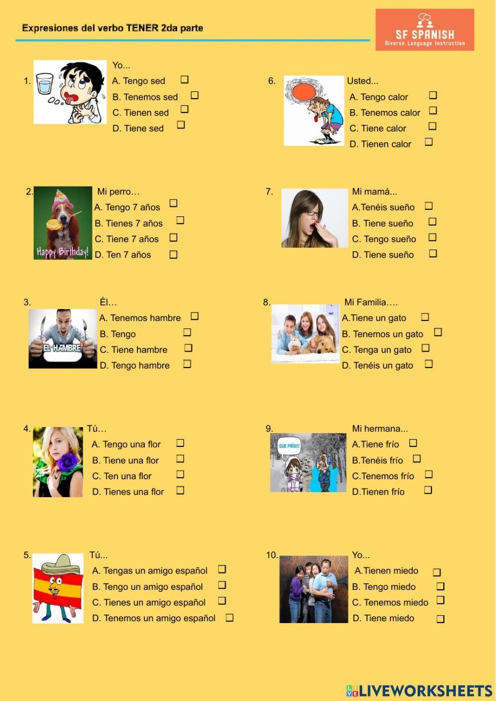 Estructura Spanish Worksheet Answers Planner Hexagon