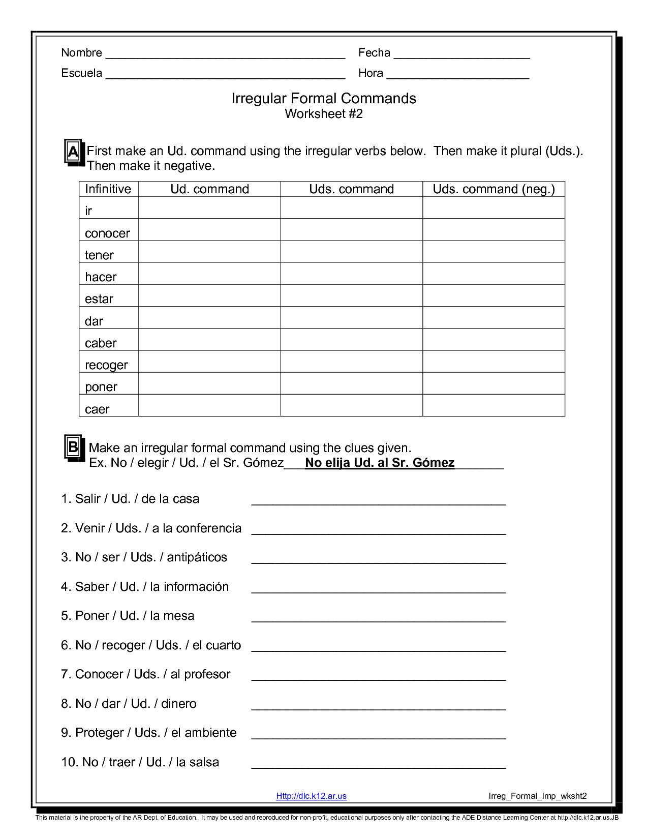 Estructura Spanish Worksheet Answers Worksheet Activity Sheets