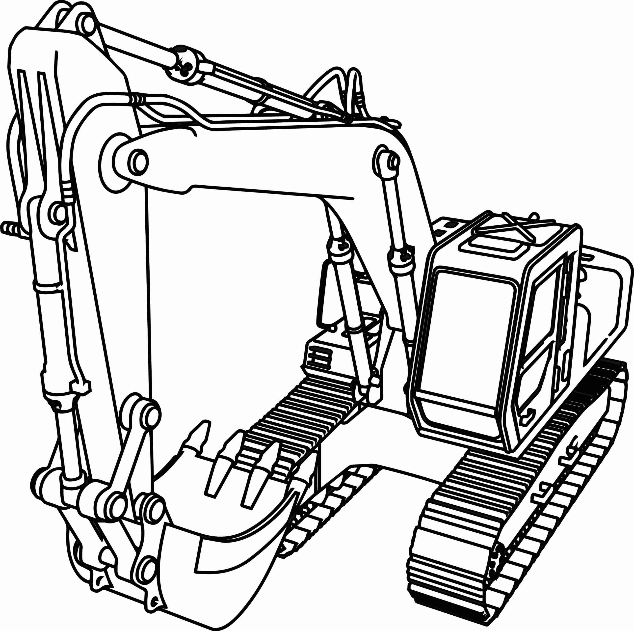 Excavator Coloring Page At GetDrawings Free Download