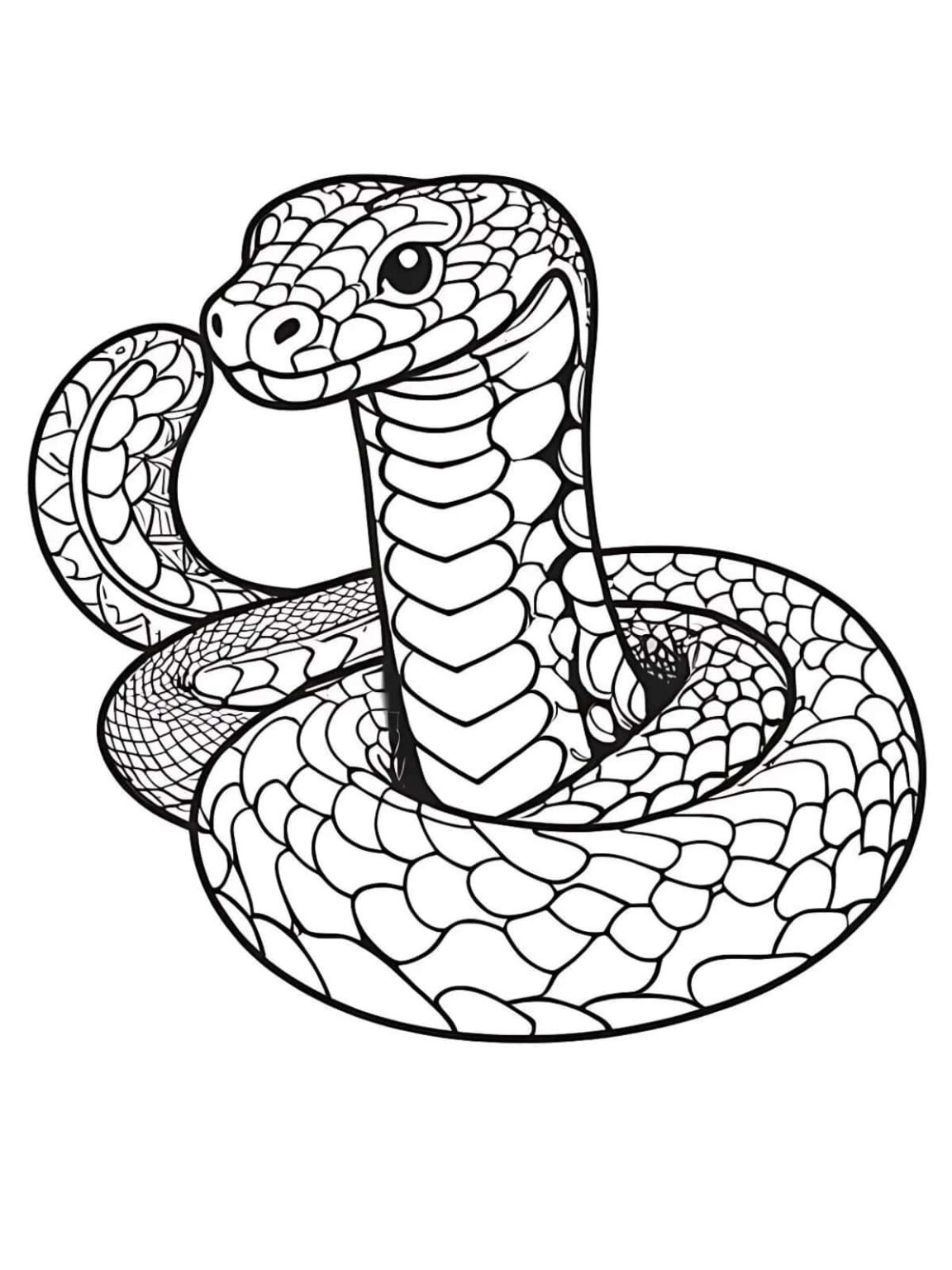 Explore 25 Free Printable Snake Coloring Pages 