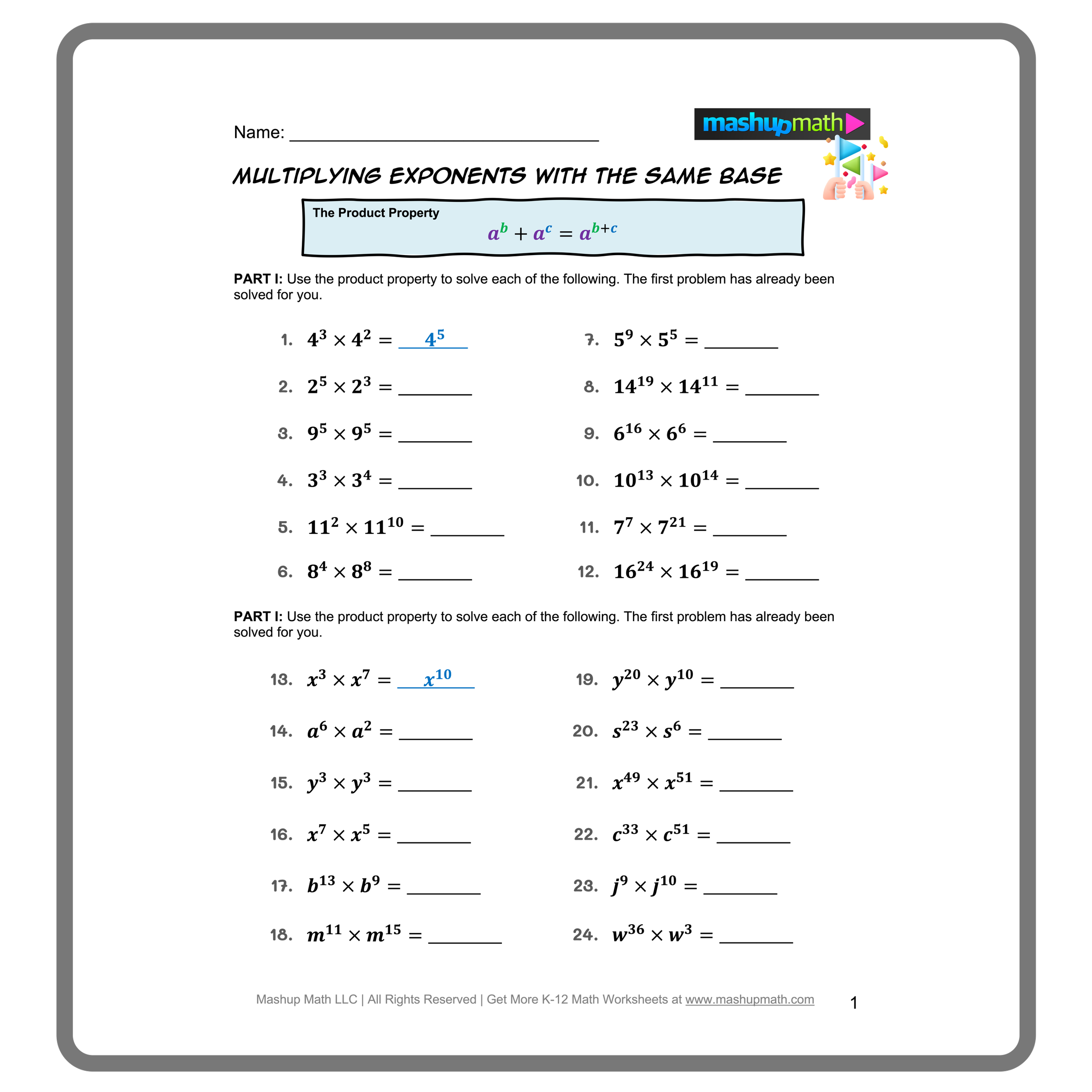 Exponents Rules Worksheets 2 1 Exponents Laws Worksheet 1 Questions Exponents Rules Worksheets 2 1 Exponents Laws Worksheet 1 Questions