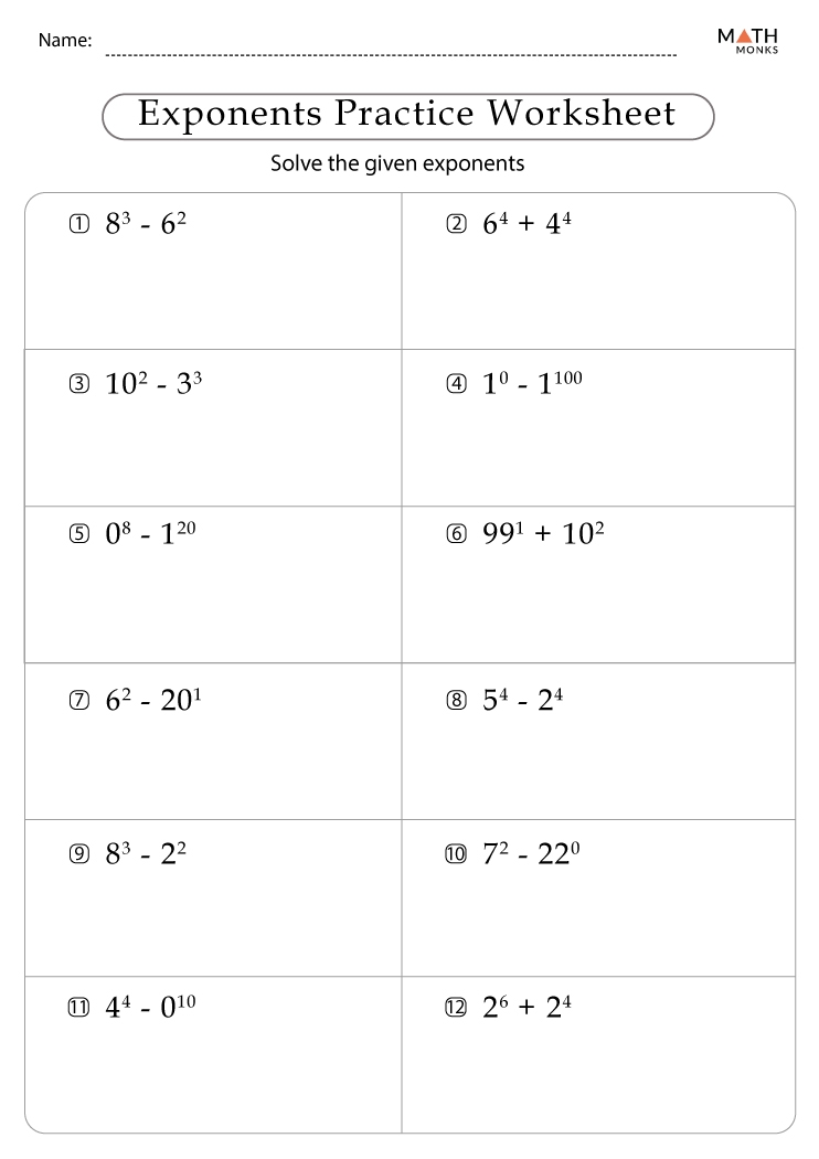 Exponents Worksheets With Answer Key Worksheets Library Exponents Worksheets With Answer Key Worksheets Library