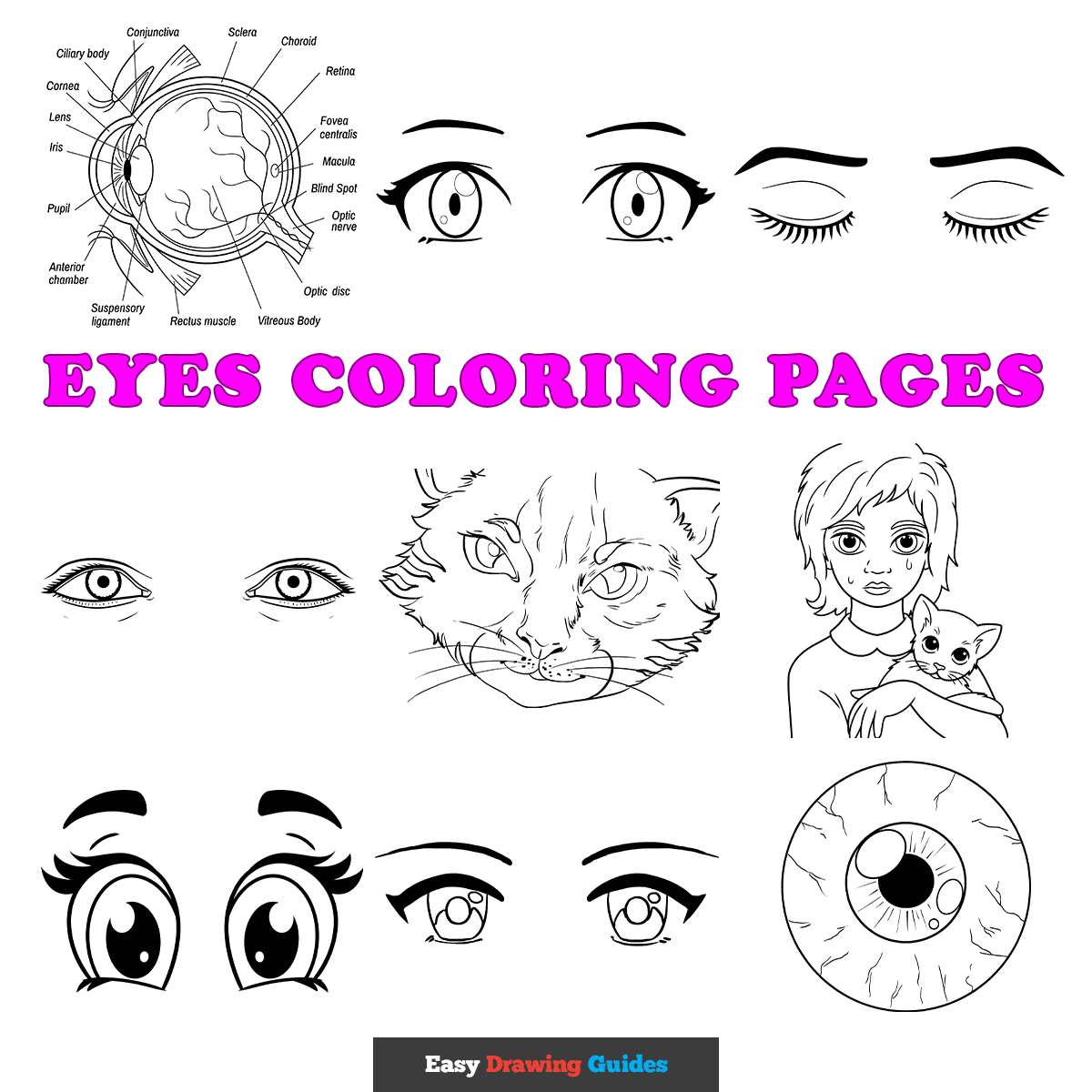 Eye Coloring Pages Eye Coloring Pages