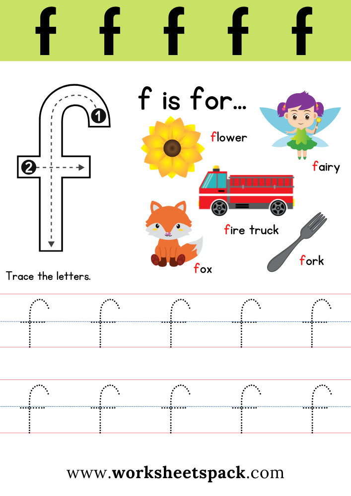 F Worksheet Free Printable Letter F Worksheets