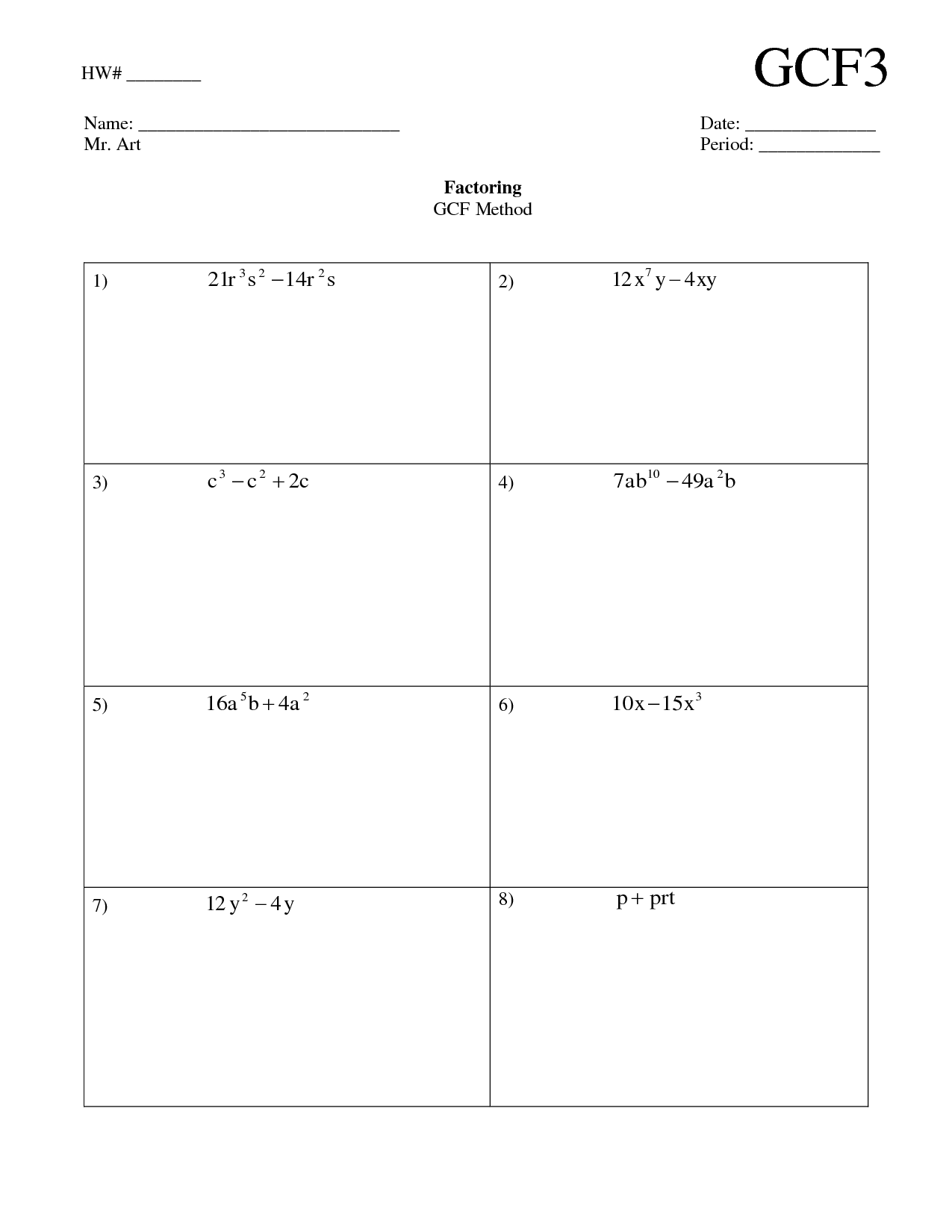 factor quadratics worksheet factor quadratics worksheet