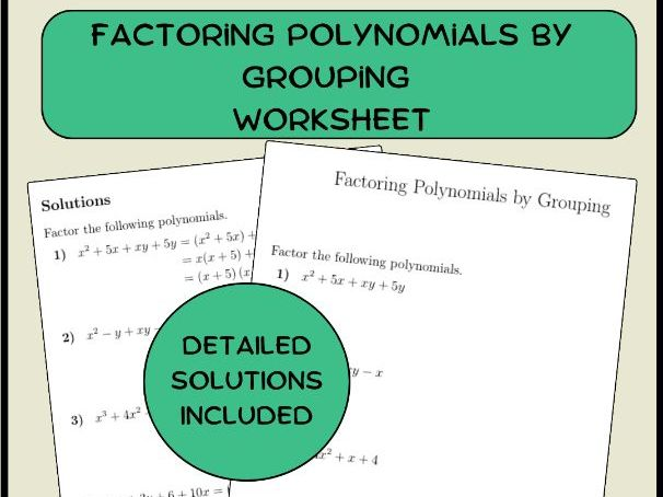 worksheet factoring by grouping worksheet factoring by grouping