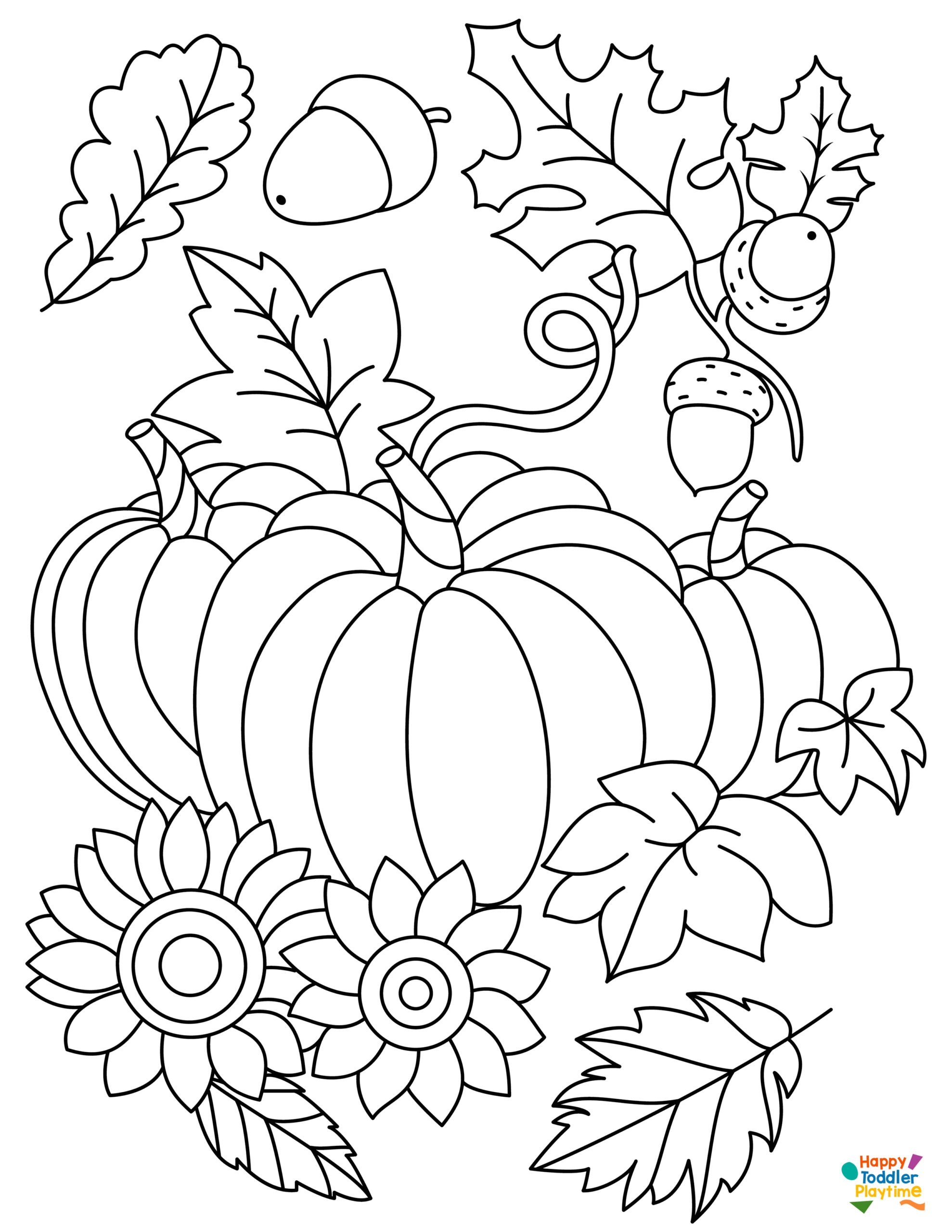Fall Coloring Pages A Preschooler 39 s Delight