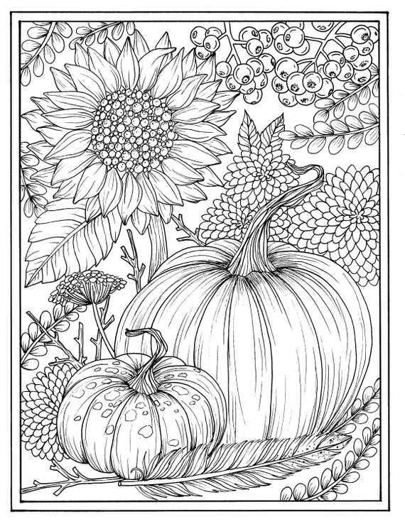 Fall Coloring Pages For Adults Get This Printable Autumn Coloring Pages 