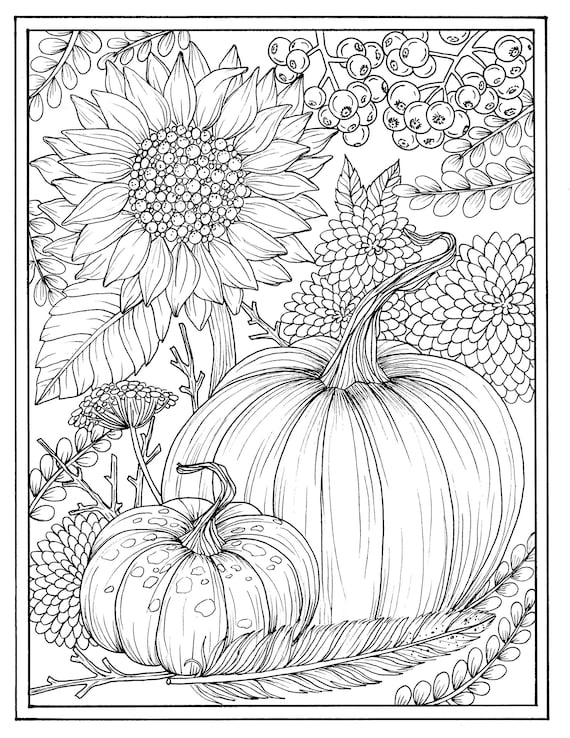 Fall Coloring Pages For Adults Get This Printable Autumn Coloring Pages 