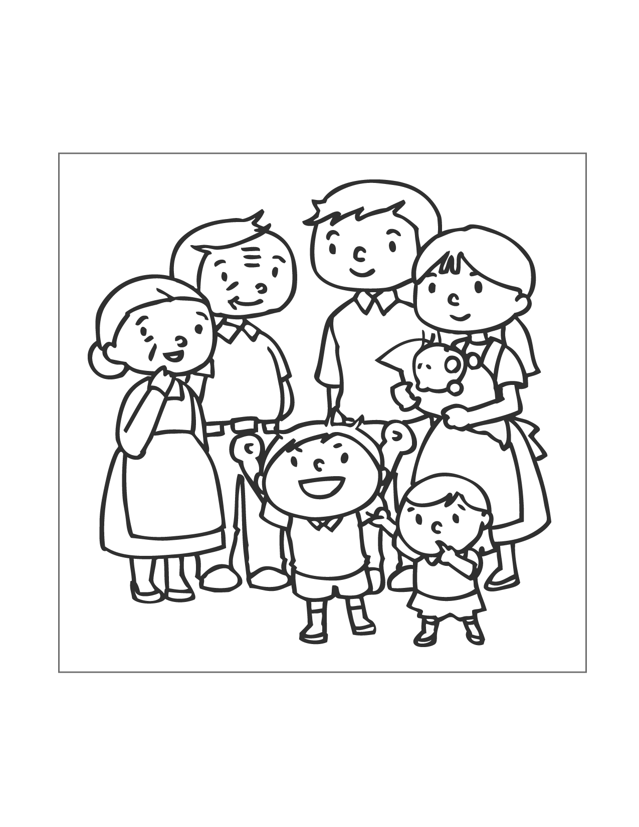 Family Coloring Pages Printable Coloring Pages FREE