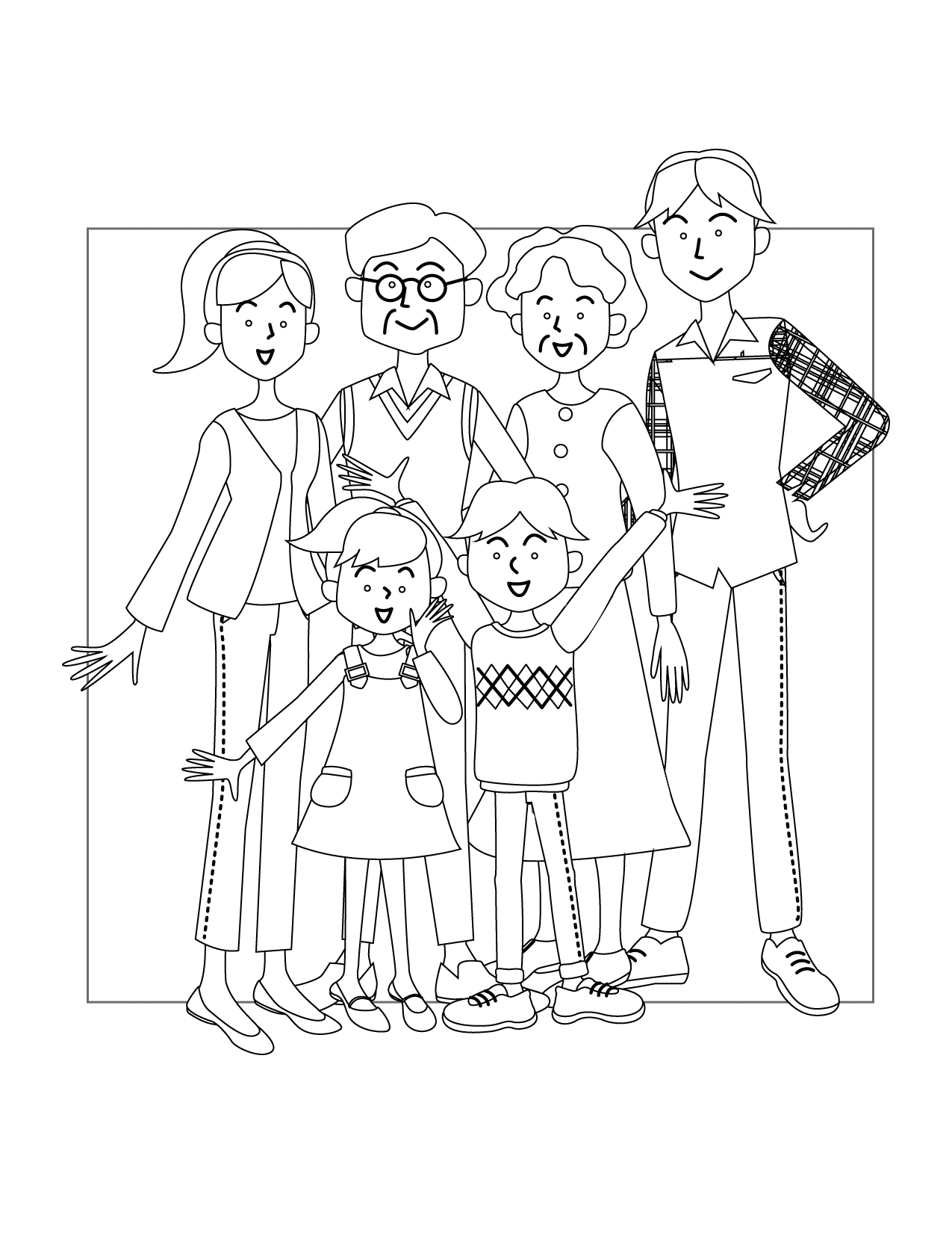 Family Coloring Pages Printable Coloring Pages FREE