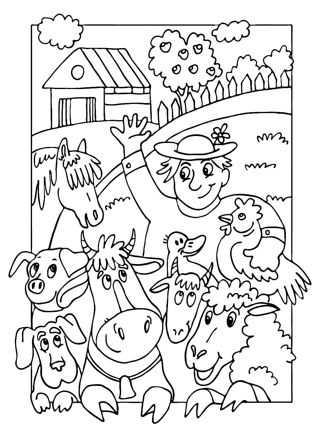 Farm Animals Coloring Pages 100 Free Coloring Pages For Kids Farm Animals Coloring Pages 100 Free Coloring Pages For Kids