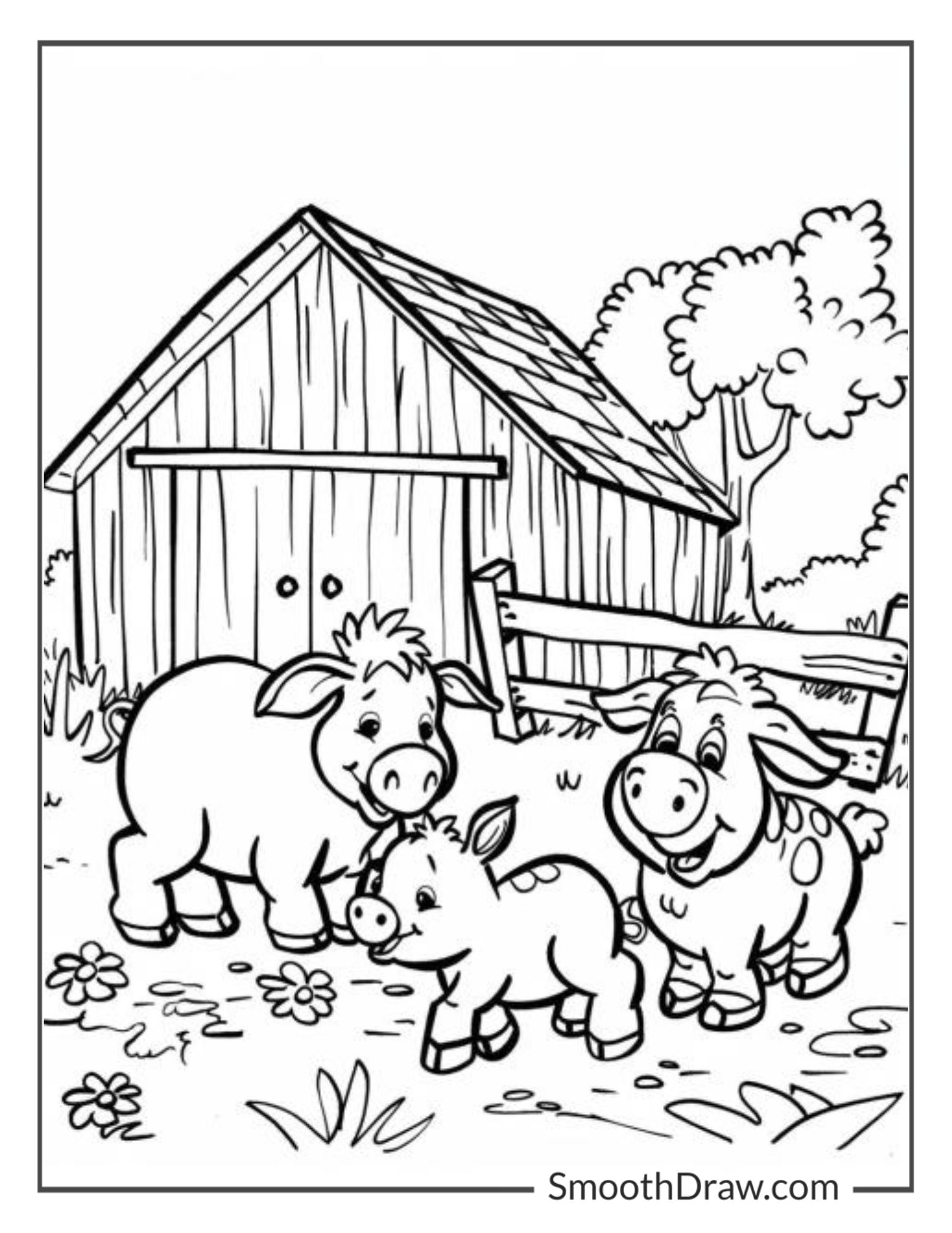 Farm Animals Colouring Pages Farm Animals Coloring Page TPT Farm Animals Colouring Pages Farm Animals Coloring Page TPT