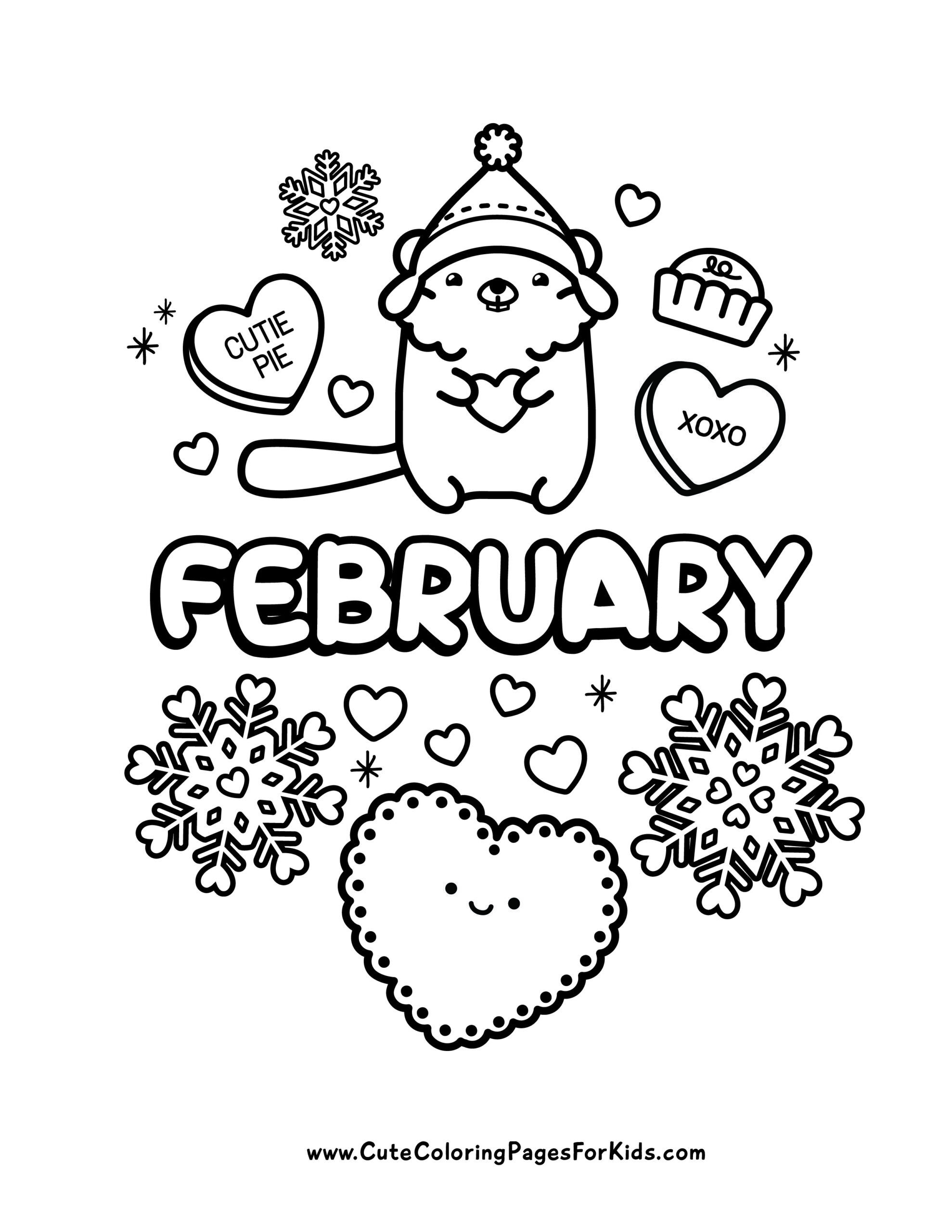 February Coloring Pages 25 Free Pages Artofit February Coloring Pages 25 Free Pages Artofit