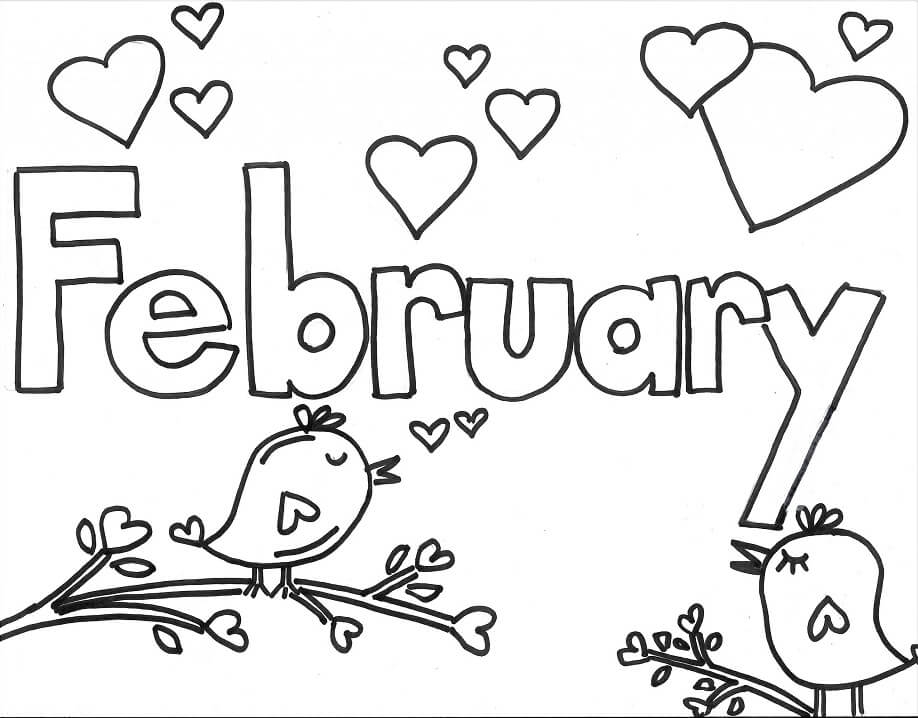 february coloring pages february coloring pages