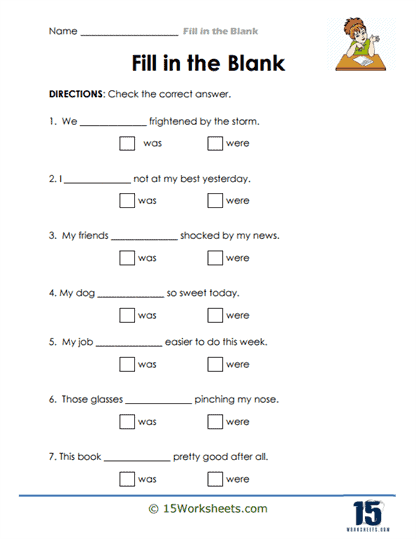 Fill in the blank Worksheets Fill in the blank Worksheets