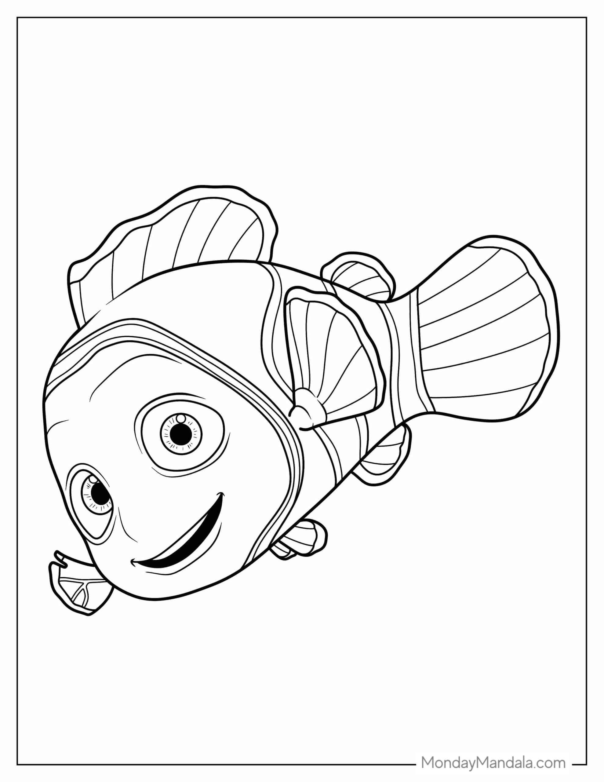 nemo coloring page nemo coloring page