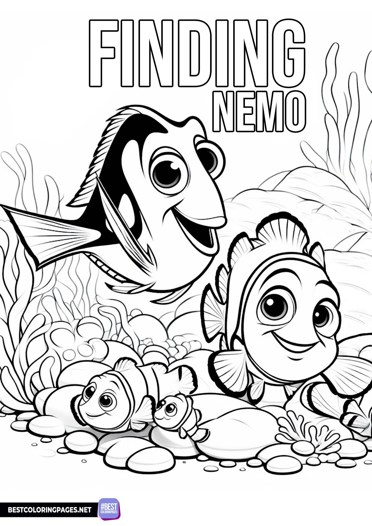 Finding Nemo Coloring Pages Jenny Printable